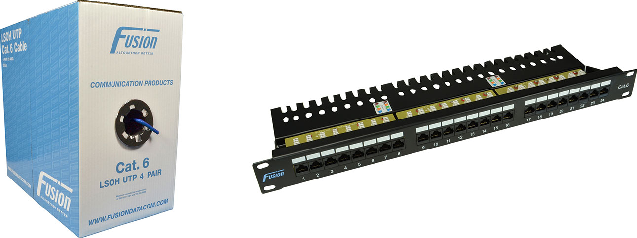 Cat 6 Data Cabling & Patch Panel